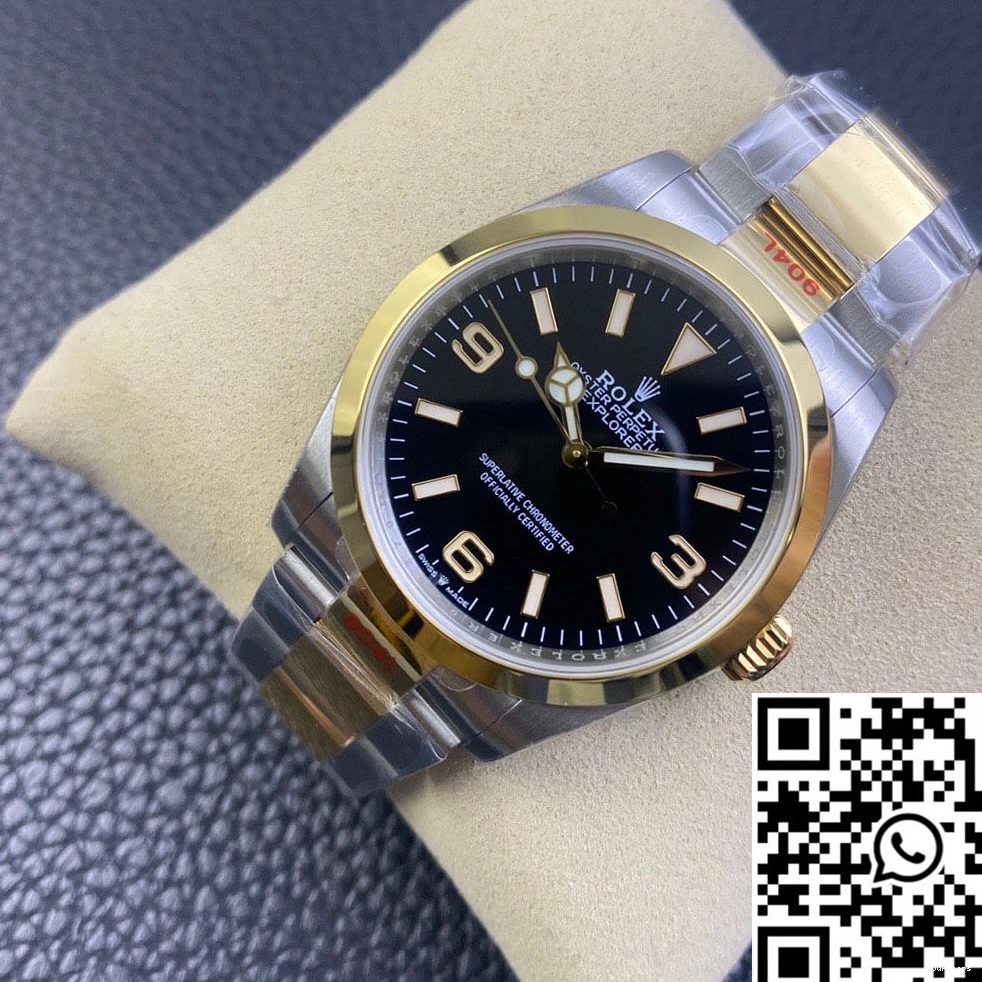 EW M124273-0001 1144 Factory Rolex Black Dial Bright Explorer 0815